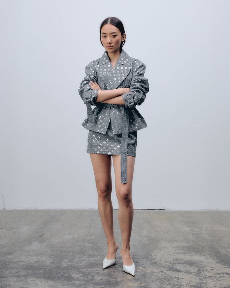 Addison Jacket Washed Light Grey