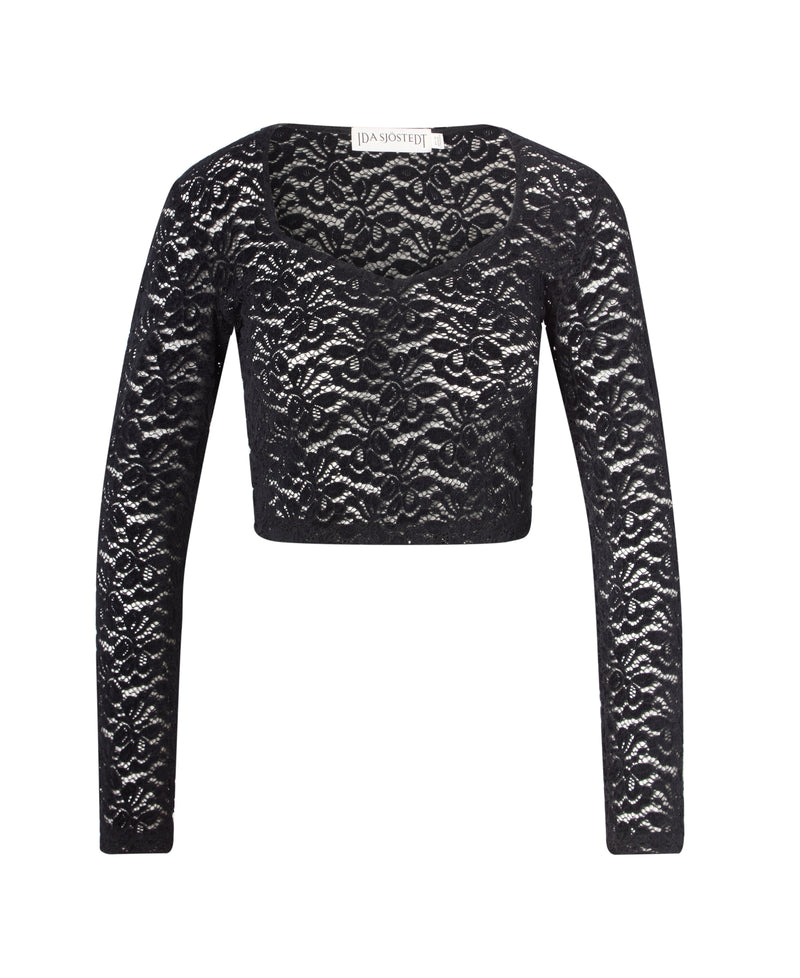 Bellora Velvet Lace Top Black