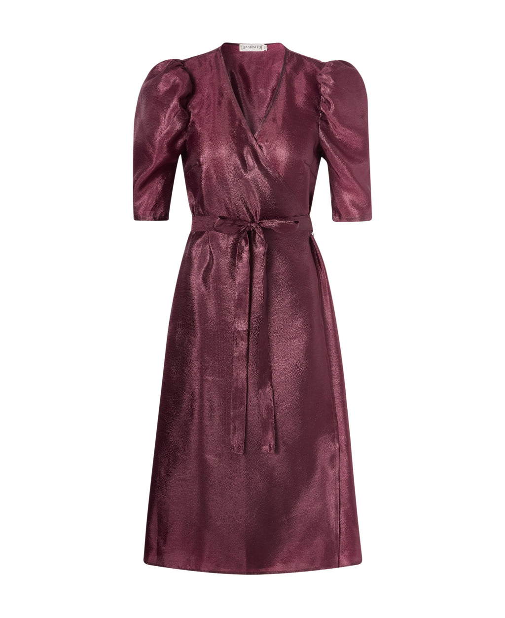 Blake Dress Silky Crepe Burgundy