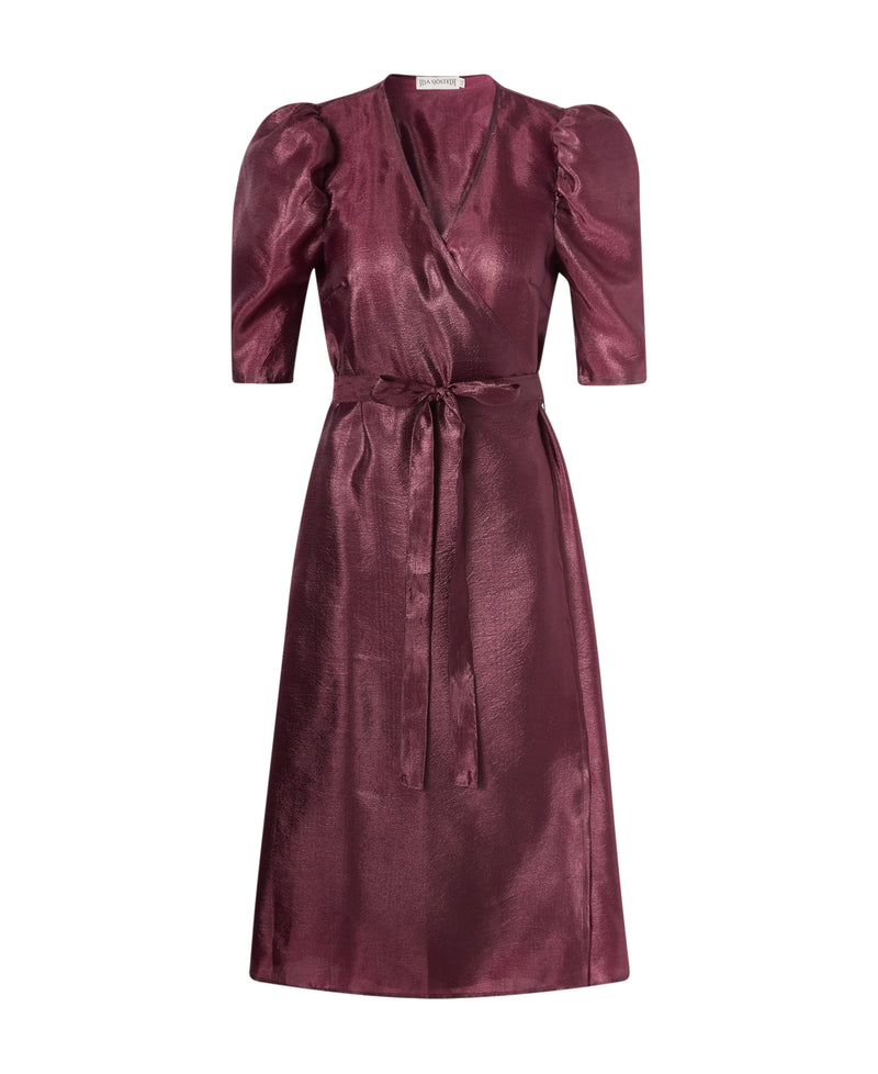 Blake Dress Silky Crepe Burgundy