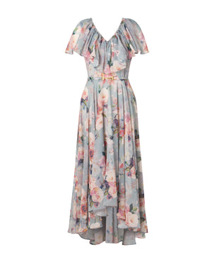 Caroline Dress Pastel Floral Print