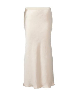 Cat Skirt Sandwashed Satin Pale Mushroom