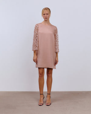 Coralie Dress Pale Mink