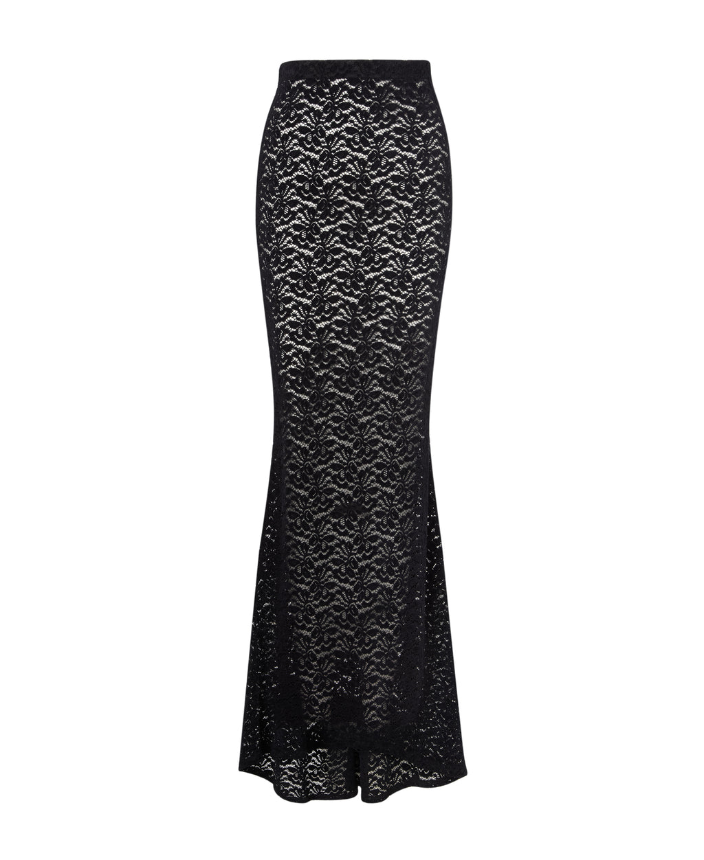 Diane Velvet Lace Skirt Black
