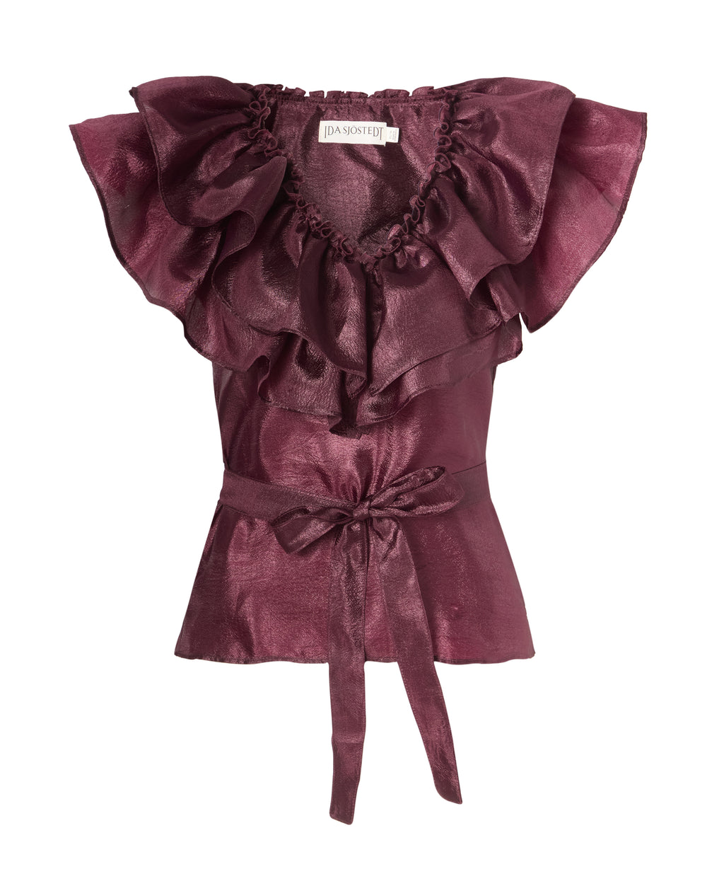 Eyra Top Silky Crepe Burgundy