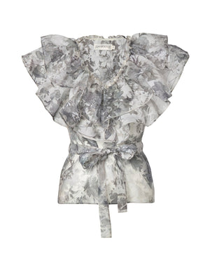 Eyra Top Blue Floral