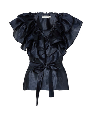 Eyra Top Silky Crepe Midnight