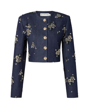 Faye Sequin Denim Jacket