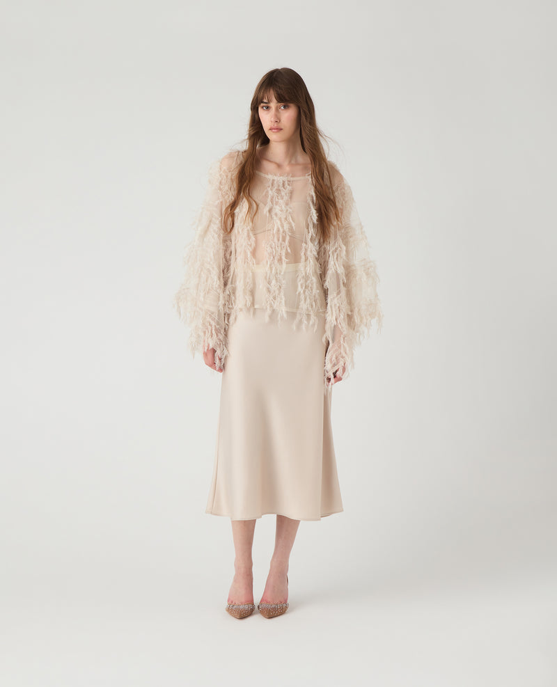 Cat Skirt Light Beige