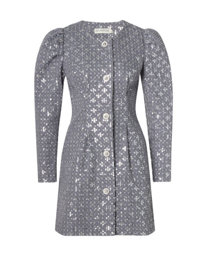 Gabrielle Dress Washed Light Grey
