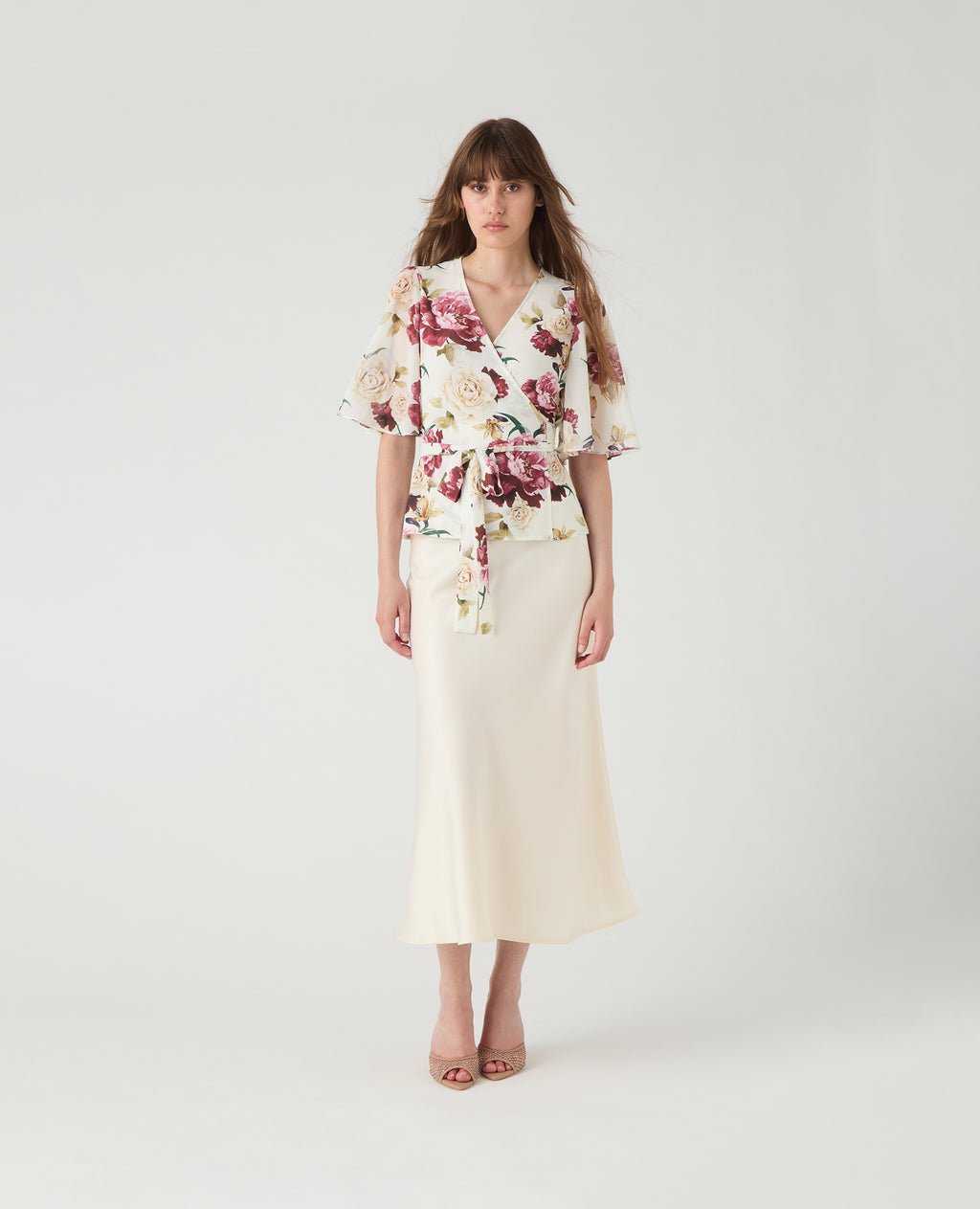 Harper Blouse Cream Red Floral