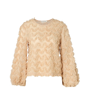 Jenny Top Beige Crochet