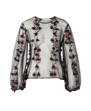 Jenny Top Black Emroidery