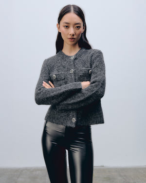 Julee Cardigan Dark Grey