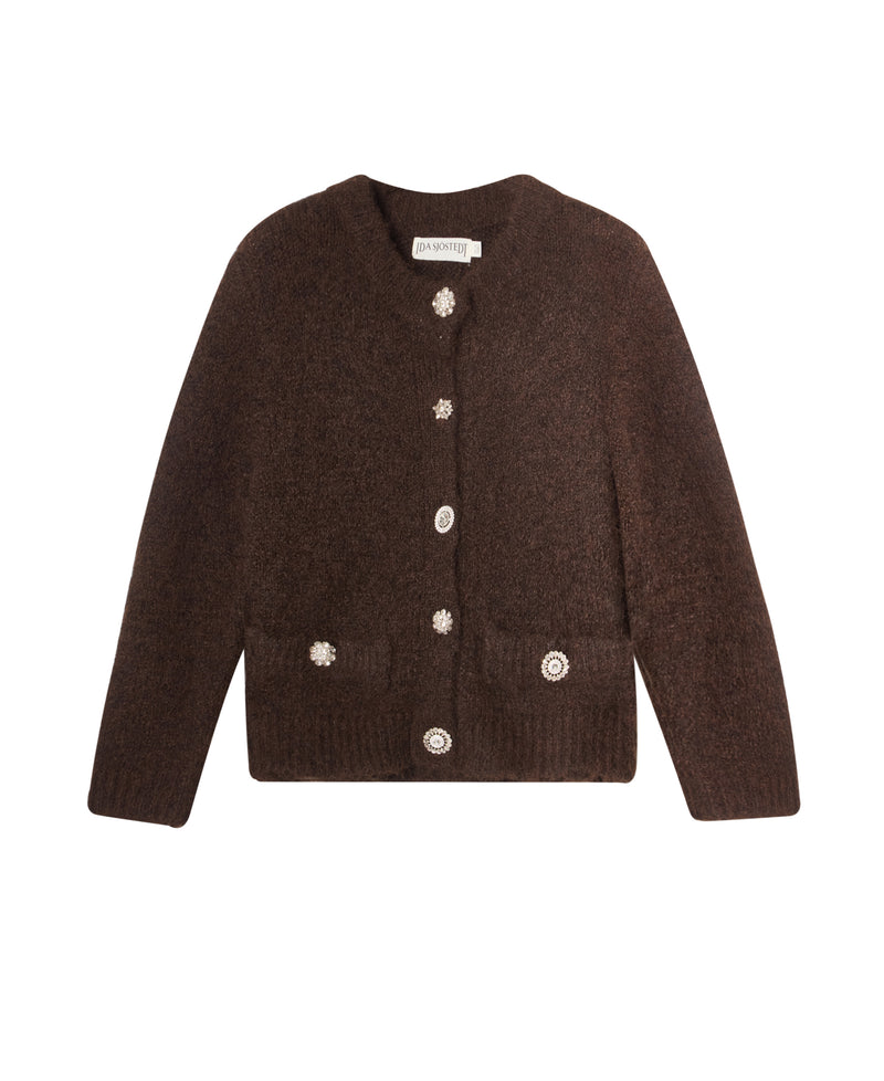 Kristin Cardigan Dark Brown