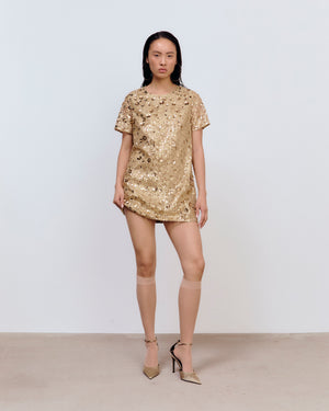 Laverne Gold Dress