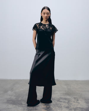Leah Top Black Lace