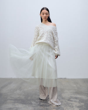 Flawless Skirt Cream White