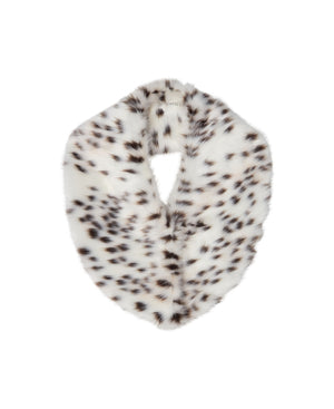 Lucky Fur Collar Brown Spots