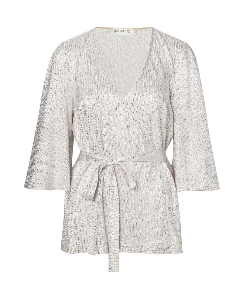 Nadine Top Pale Mushroom Silver