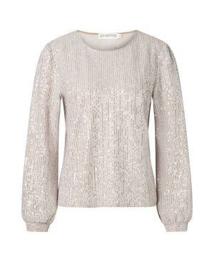 Nana Top Greige Shimmer