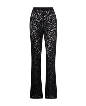 Nicole Velvet Lace Trousers Black