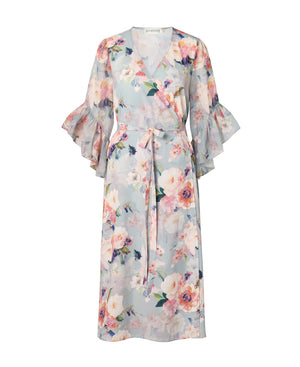 Pearl Dress Pastel Floral Print