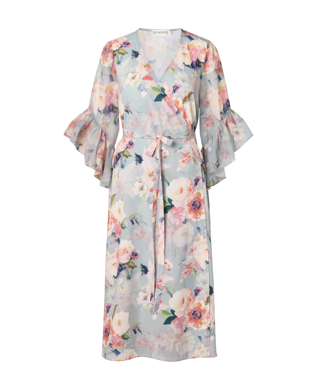 Pearl Dress Pastel Floral Print