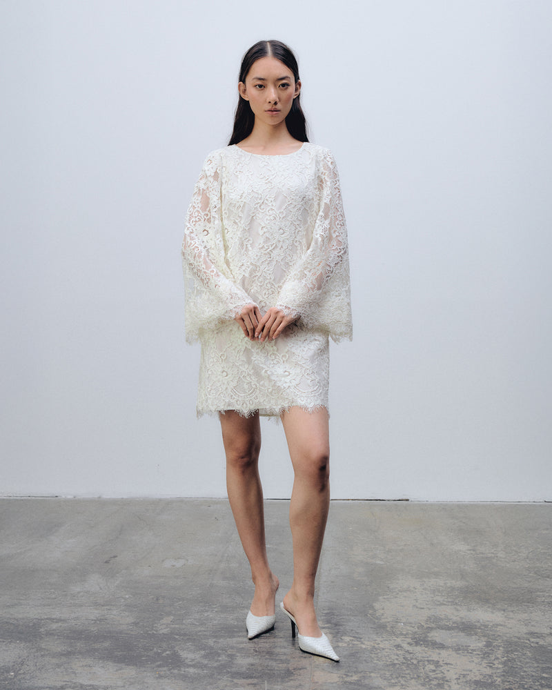 Rachel Dress Cream White