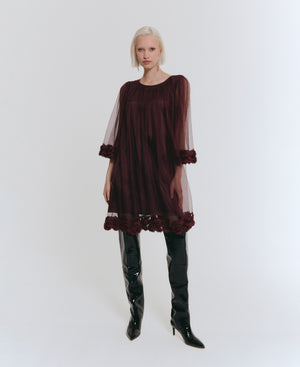 River Rose Dress Burgundy