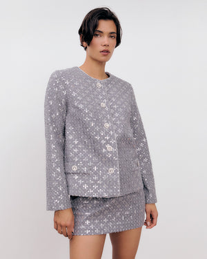 Rosie Jacket Washed Light Grey