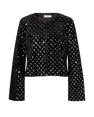Tabitha Jacket Black Glimmer Sequin