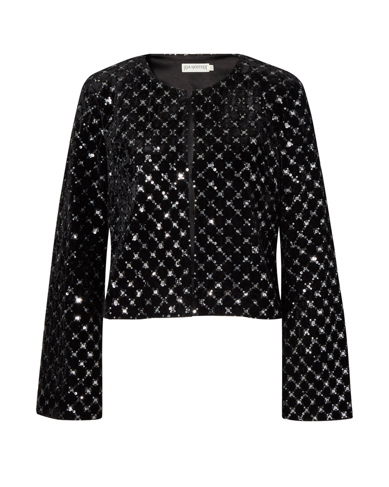 Tabitha Jacket Black Glimmer Sequin