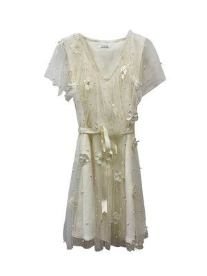 Aurelie Dress Cream White