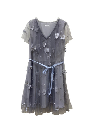 Aurelie Dress Silver Blue