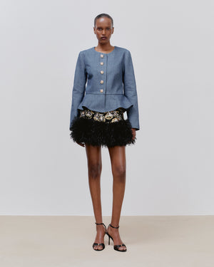 Evie Jacket Blue Wash