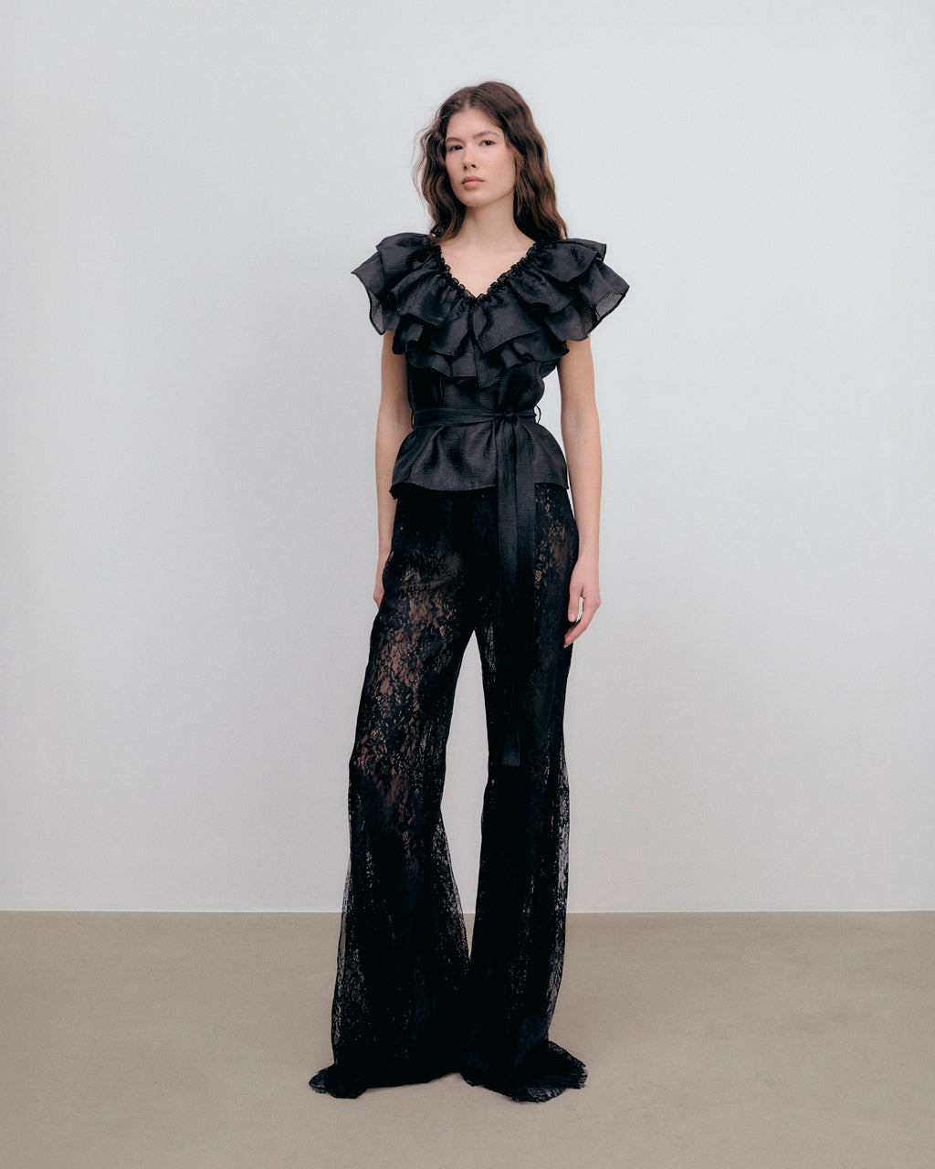 Eyra Top Silky Crepe Black