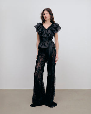 Eyra Top Silky Crepe Black