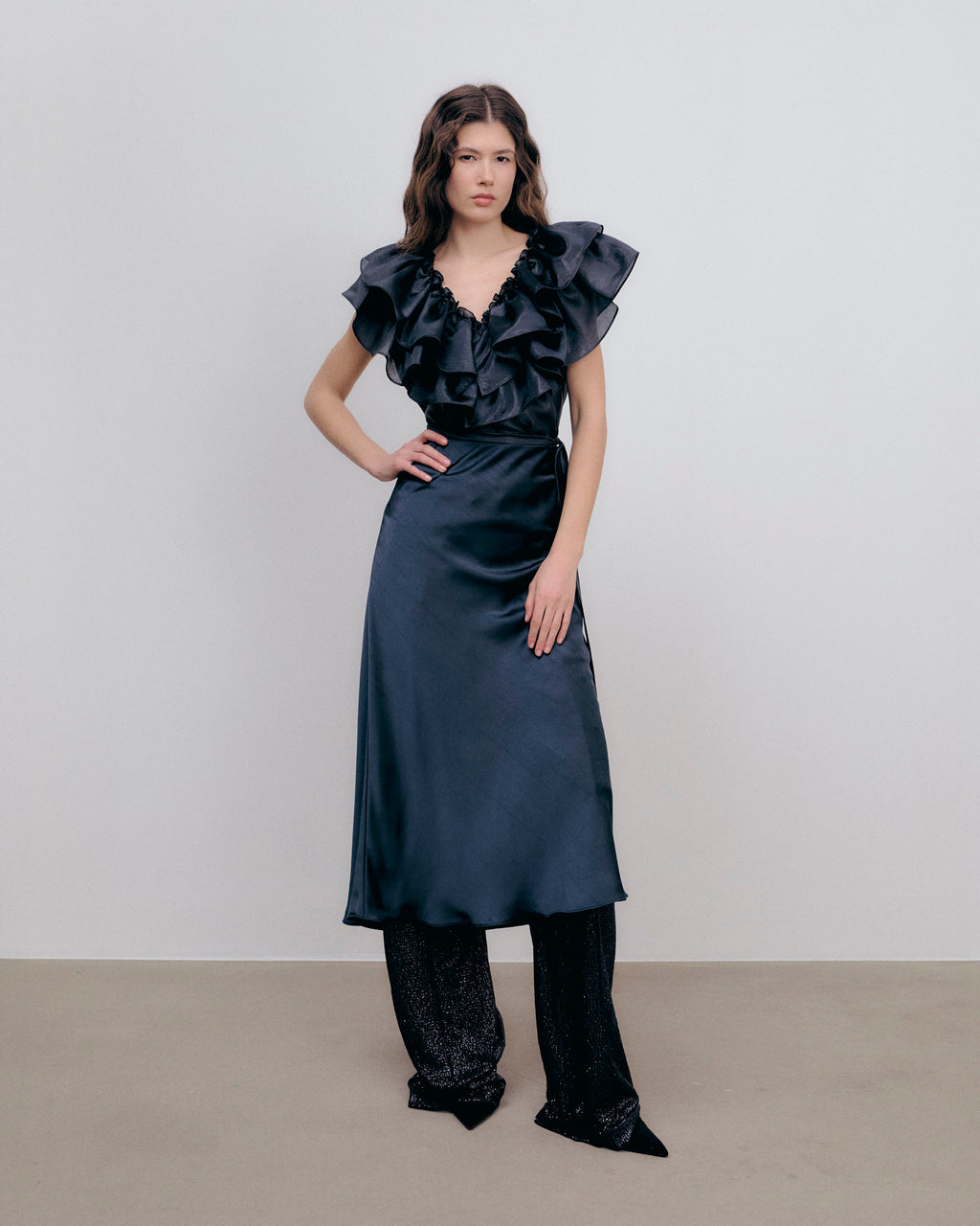 Eyra Top Silky Crepe Midnight