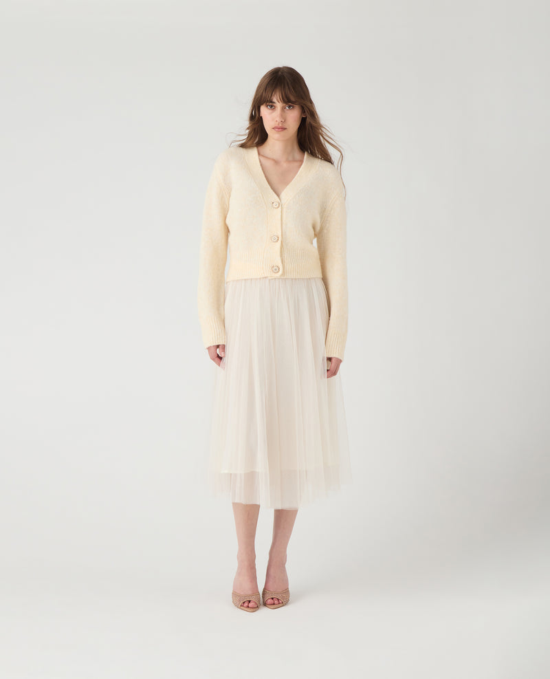 Camille Cardigan Cream White