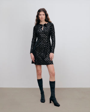 Sadie Dress Black Glimmer Sequin