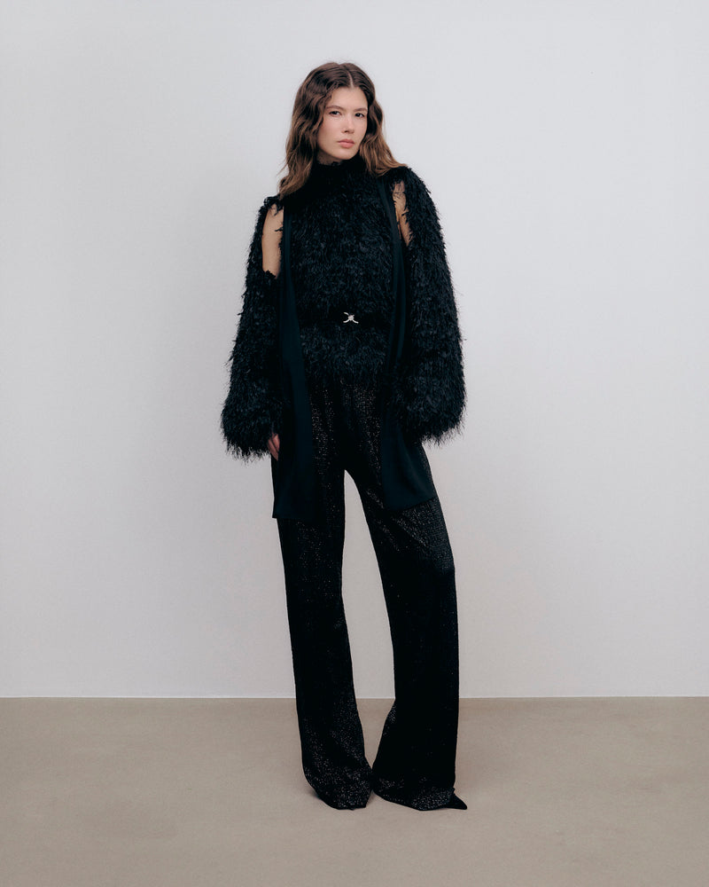 Jasmine Trousers Black Shimmer