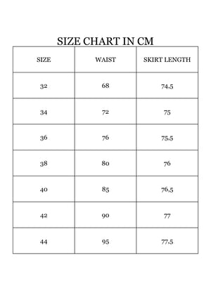 Flawless Rose Skirt Cream White