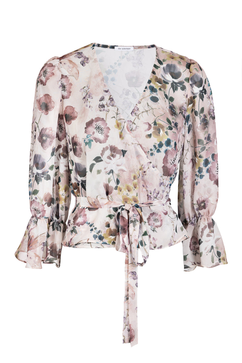 Mary Wrap Blouse Midsummer Floral